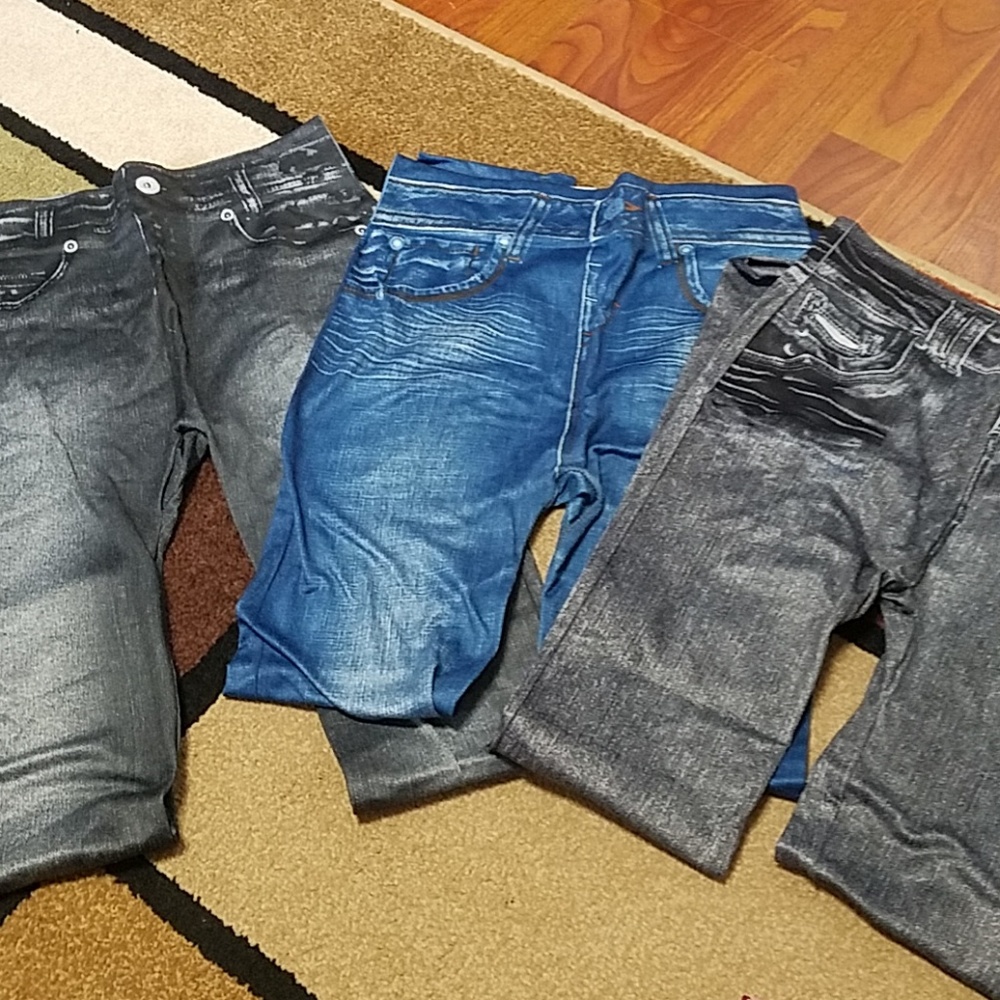 Stretchy, Jean leggings bundle